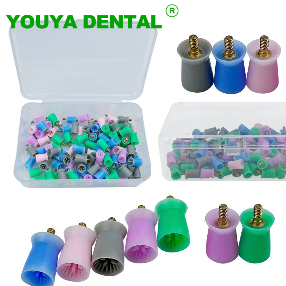 Teeth Whitening Lab - 100 Buah/Kotak Cangkir Prophy Gigi Tipe