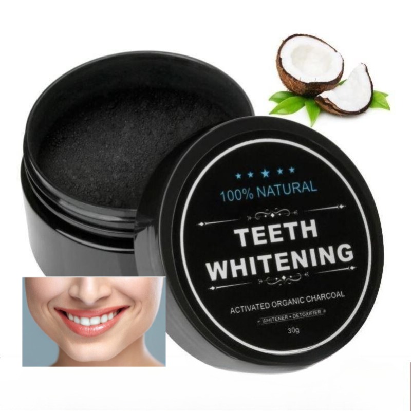 Teeth Whitening Charcoal Powder - 1 Kotak Bubuk Pemutih Gigi Arang