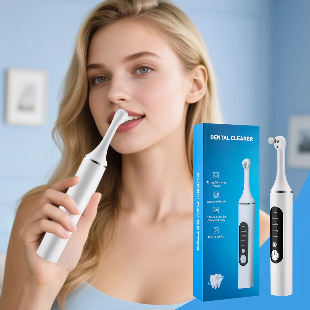 Pembersih Pemutih Gigi Elektri - Teeth Whitening Kit With Light ulasan dan harga