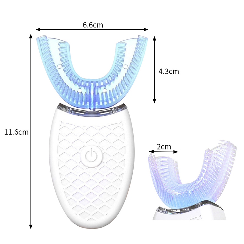 Bulu lembut bentuk U gigi pint - Teeth Whitening Kit With Light ulasan dan harga