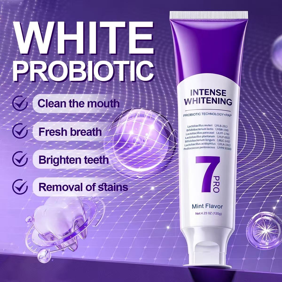 Pasta Gigi Pemutih Probiotik 7 - Teeth Whitening Treatment ulasan dan harga