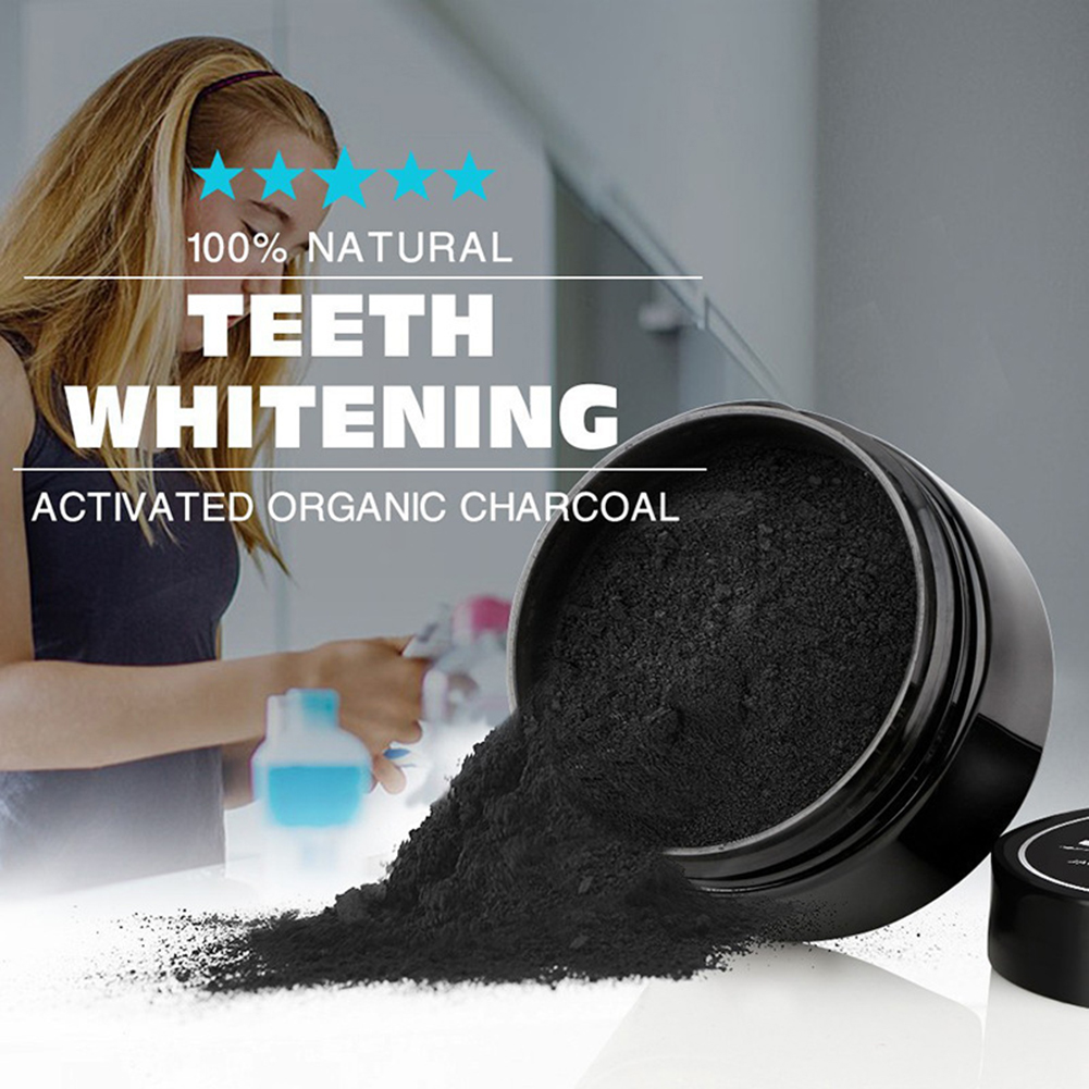 Bubuk pemutih gigi, 2 jenis, a - Teeth Whitening Charcoal Powder ulasan dan harga