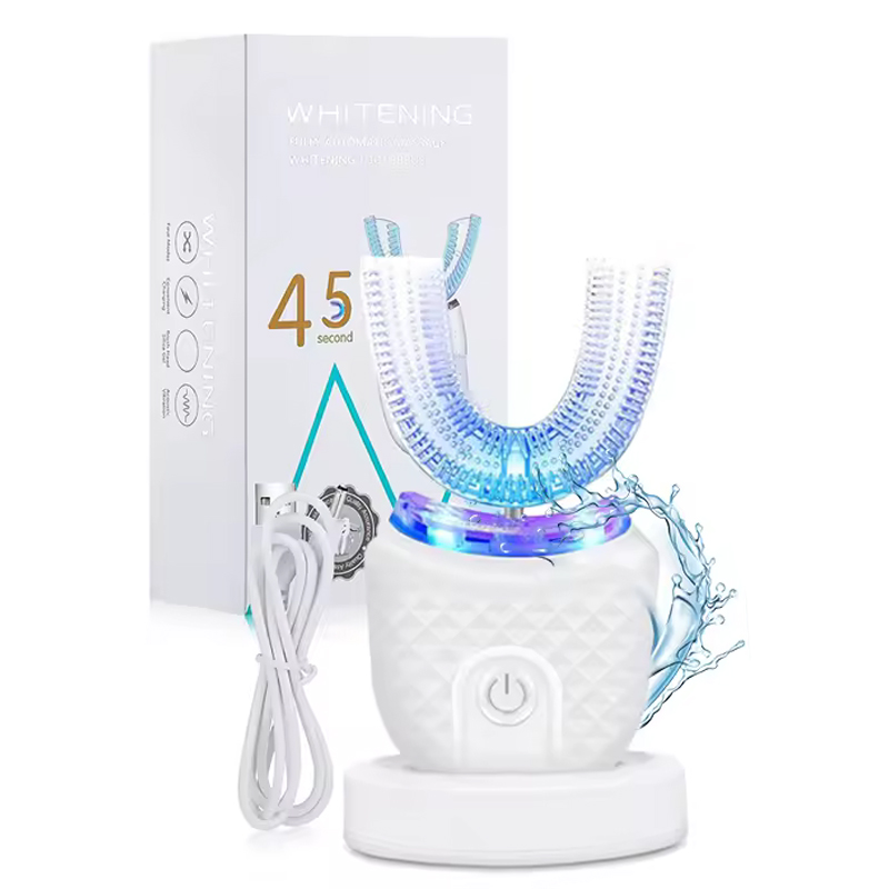 Sikat gigi listrik bentuk U, s - Teeth Whitening Kit With Light ulasan dan harga