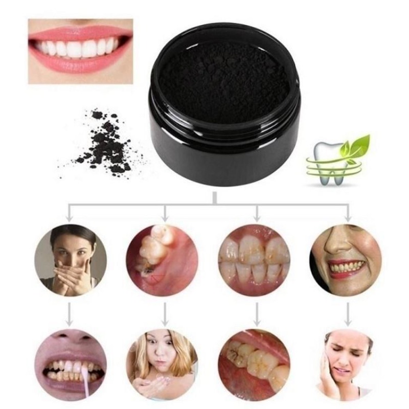1 Kotak Bubuk Pemutih Gigi Ara - Teeth Whitening Charcoal Powder ulasan dan harga
