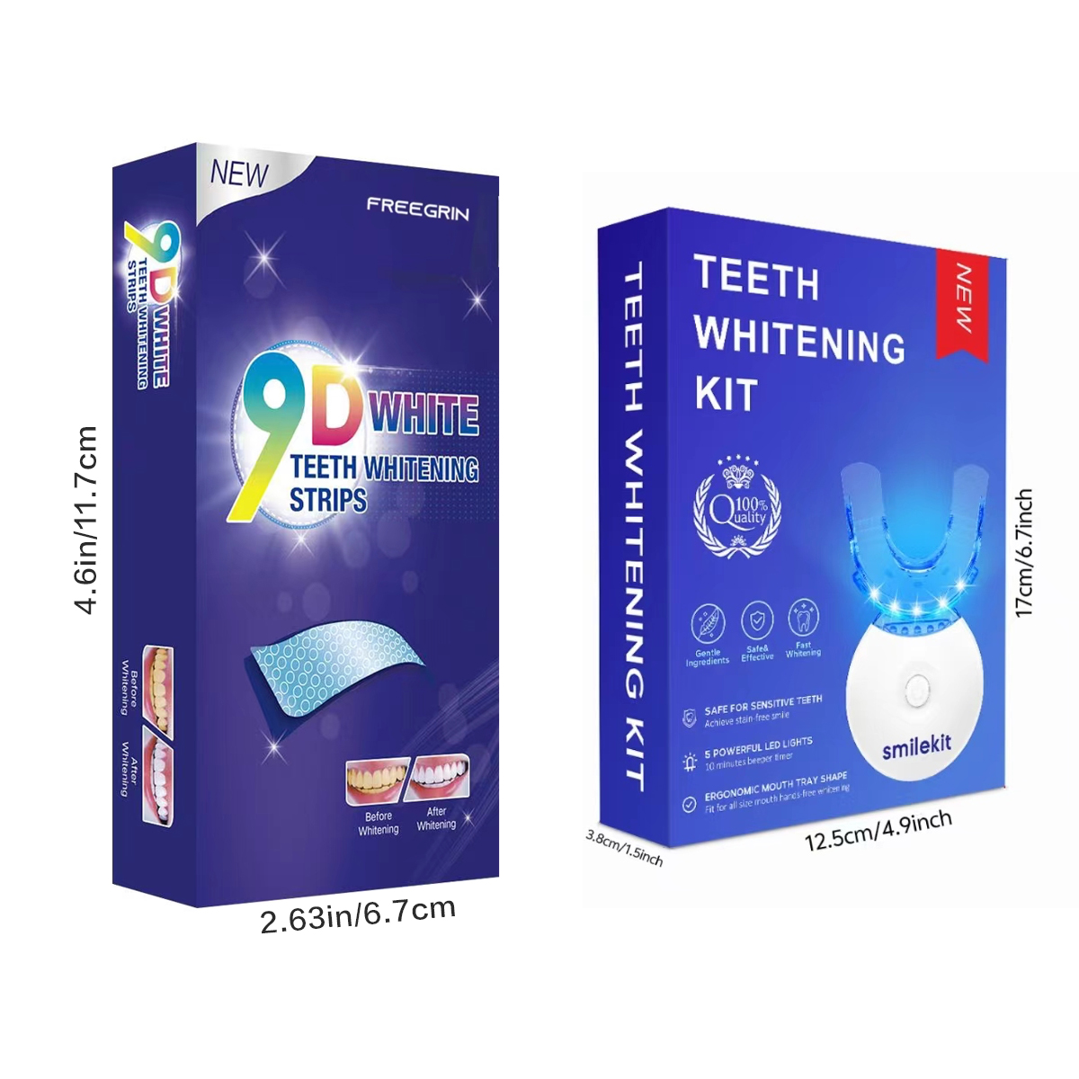 Kit pemutih gigi-5X lampu LED  - Teeth Whitening Gels ulasan dan harga