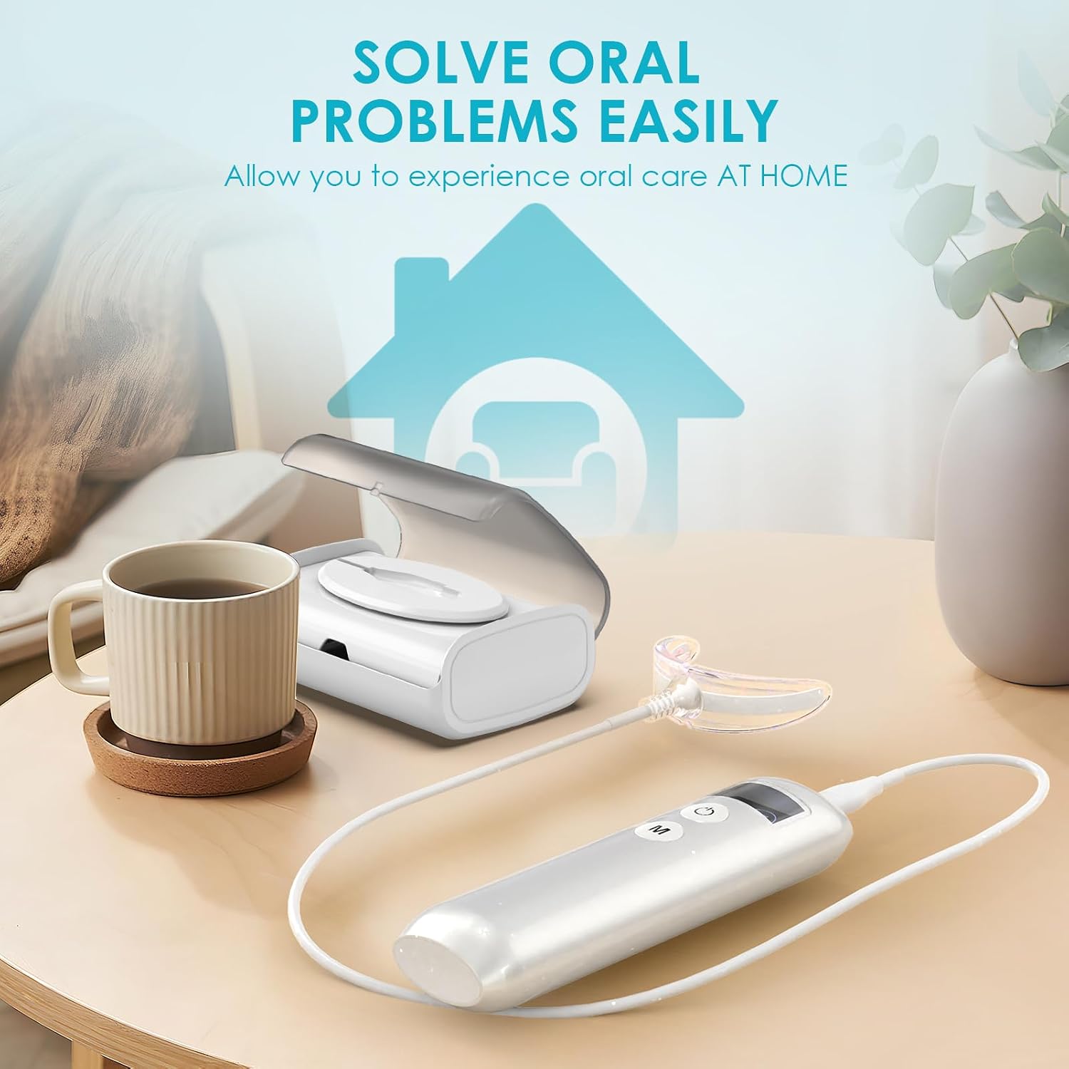 Alat Pemutih Gigi 16 LED Merah - Teeth Whitening Kit With Light ulasan dan harga