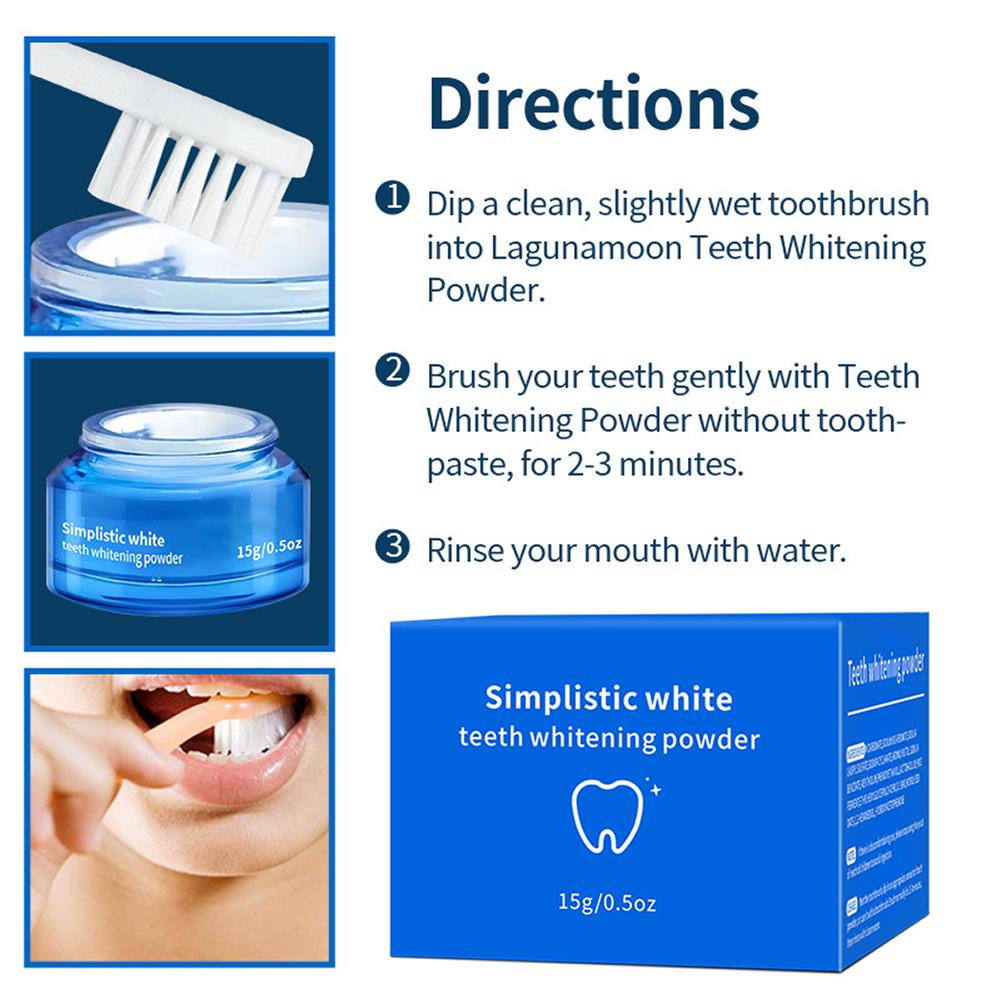 Bubuk Pemutih Gigi Sederhana M - Teeth Paint Whitening ulasan dan harga