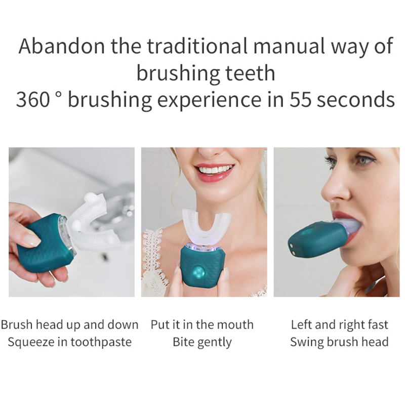 Sikat Gigi Elektrik Berbentuk  - Teeth Whitening Kit With Light ulasan dan harga