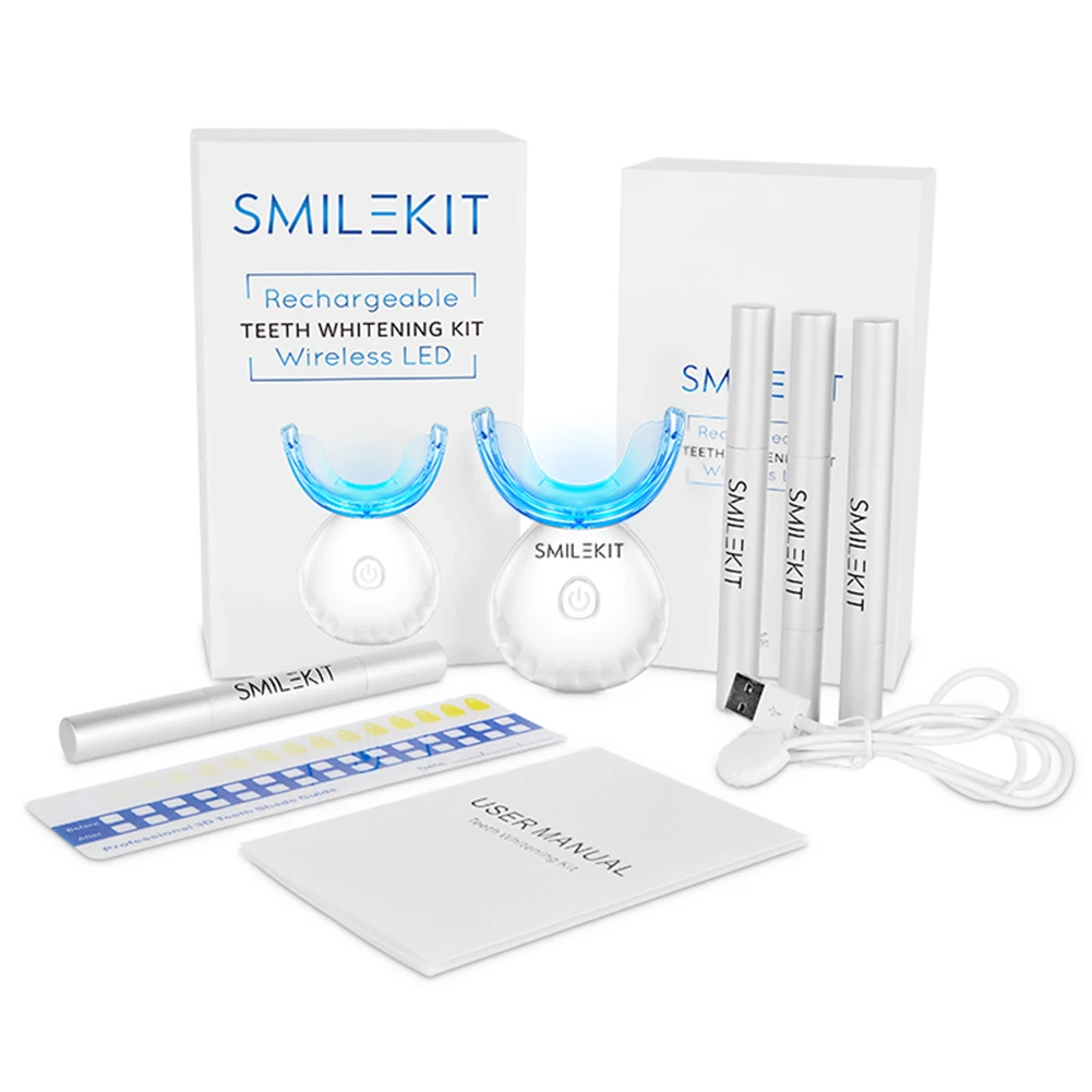Kit pemutih gigi Mini 16 LED c - Teeth Whitening Gels ulasan dan harga