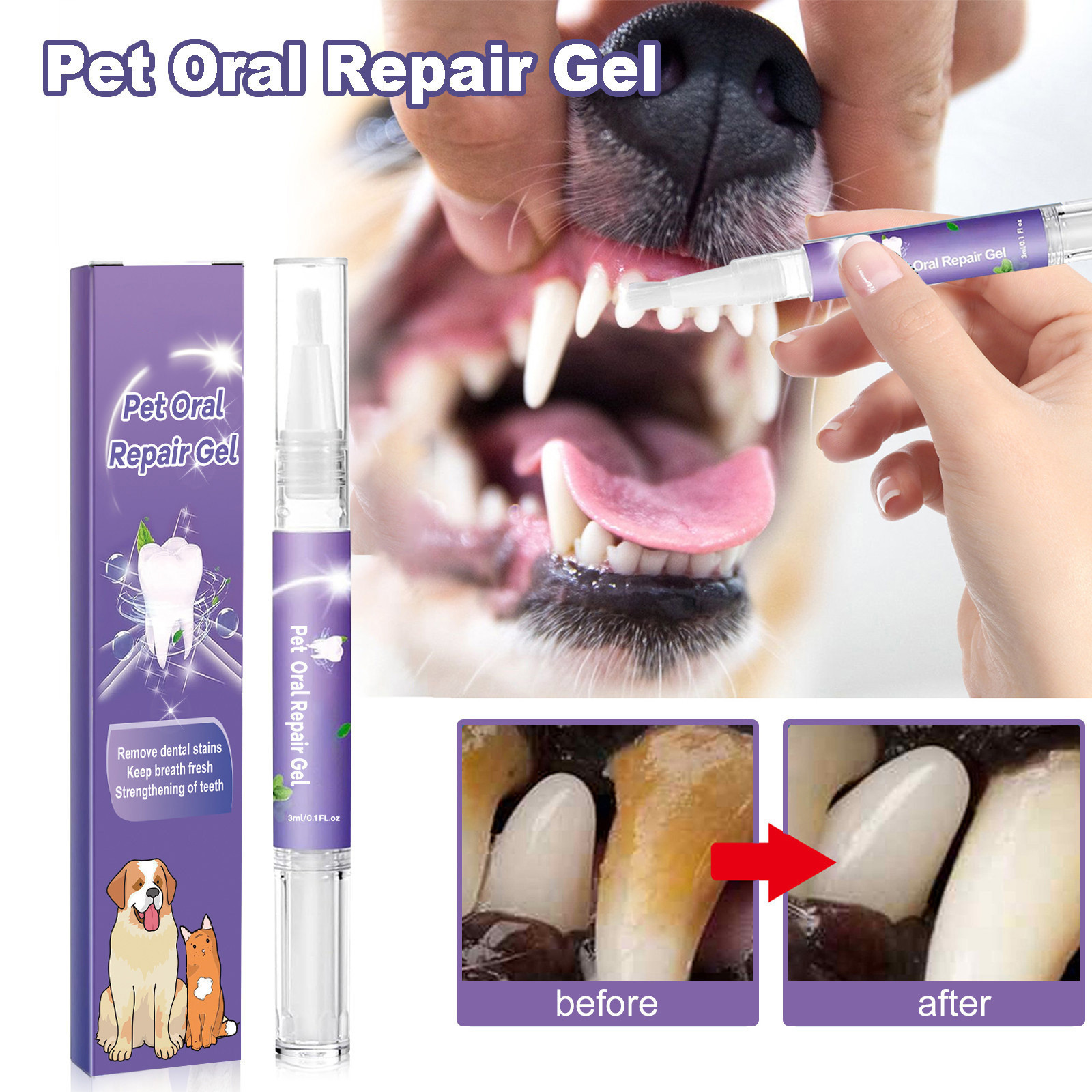 Perlengkapan Pembersih Anjing  - Teeth Whitening Gels ulasan dan harga
