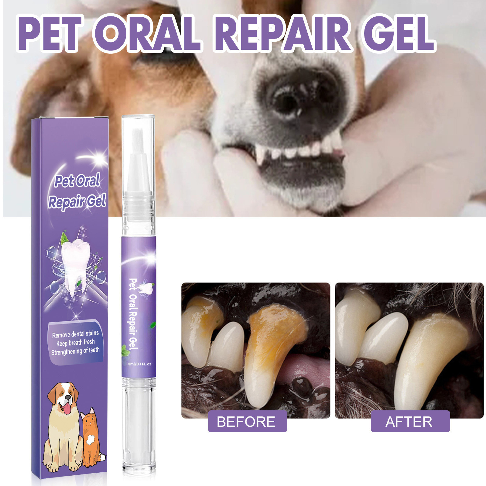 Perlengkapan Pembersih Anjing  - Teeth Whitening Gels ulasan dan harga