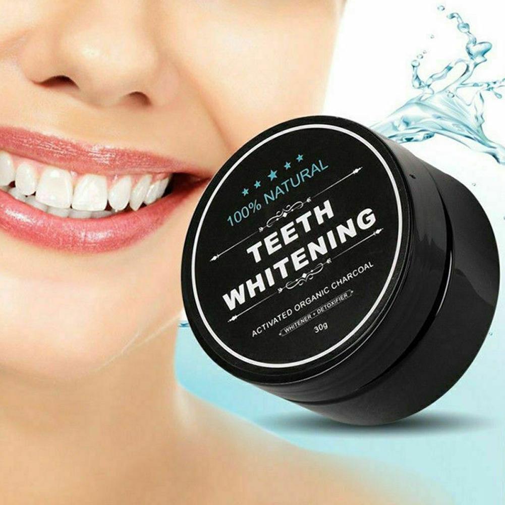 Bubuk Arang Aktif Organik Pemb - Teeth Whitening Charcoal Powder ulasan dan harga