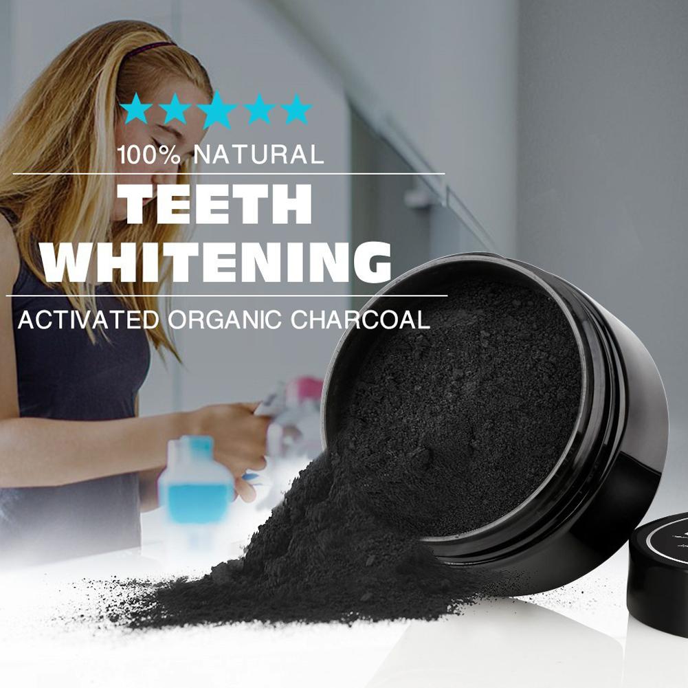 Bubuk Arang Aktif Organik Pemb - Teeth Whitening Charcoal Powder ulasan dan harga