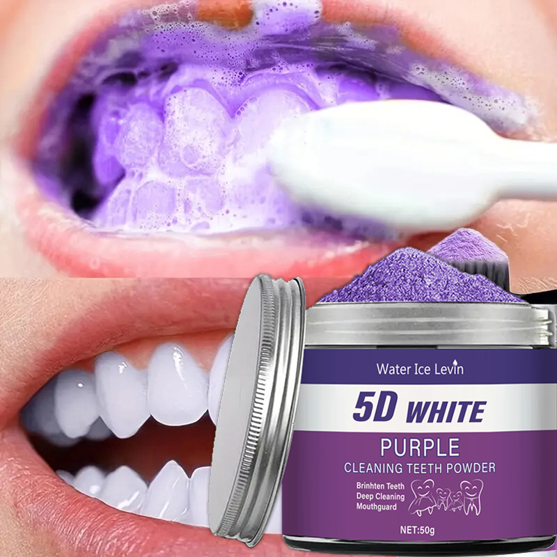 Bubuk Pemutih Gigi Ungu, 50g - - Teeth Whitening Charcoal Powder ulasan dan harga