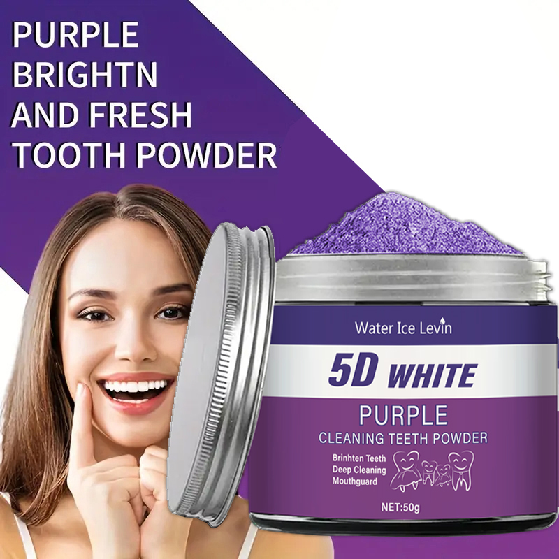 Bubuk Pemutih Gigi Ungu, 50g - - Teeth Whitening Charcoal Powder ulasan dan harga
