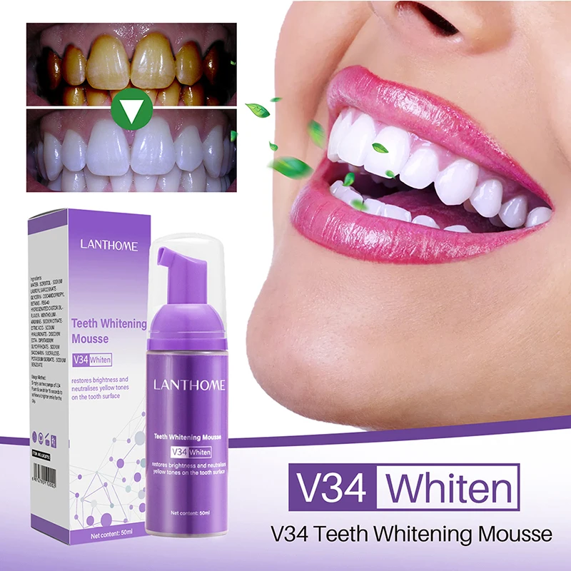 Mousse pasta gigi V34 pembersi - Teeth Whitening Charcoal Powder ulasan dan harga