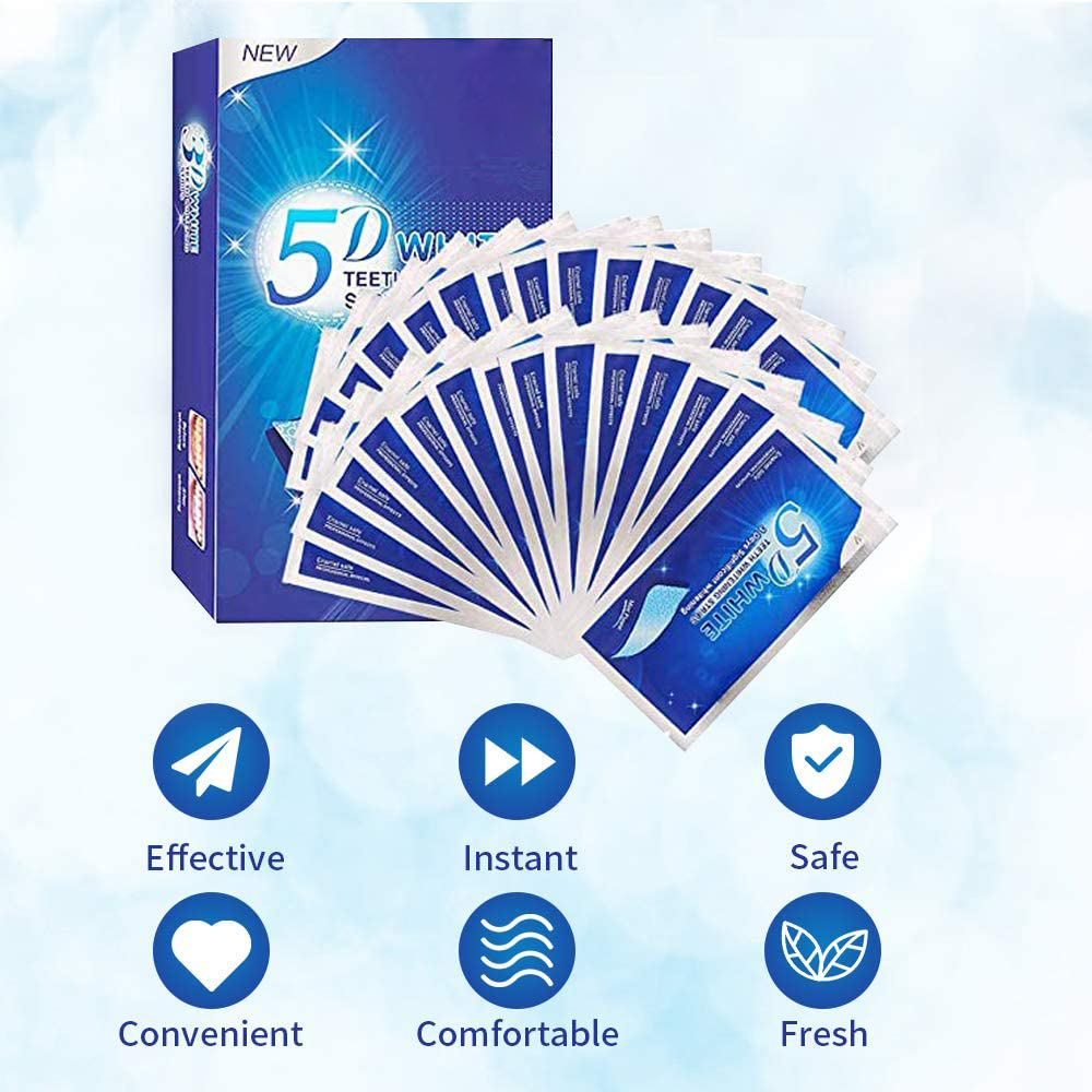 Strip Pemutih Gigi 5D Gel Pemu - Teeth Whitening Gels ulasan dan harga