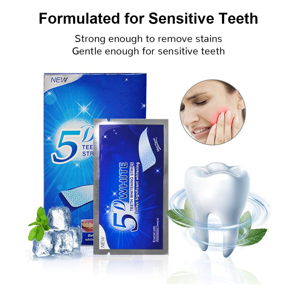 Strip Pemutih Gigi 5D Gel Pemu - Teeth Whitening Gels ulasan dan harga
