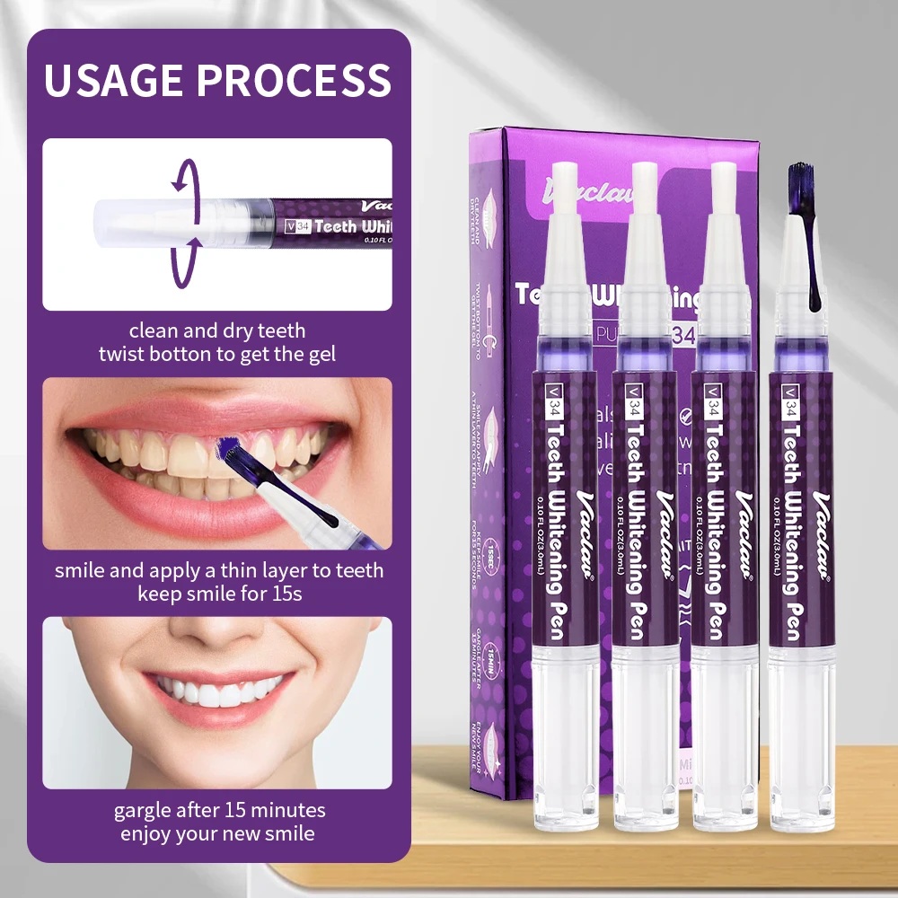 Pena Gel Pemutih Gigi Vaclav V - Teeth Whitening Gels ulasan dan harga